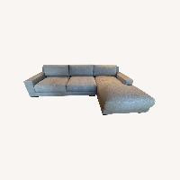 West Elm Dalton 2 Piece Chaise Sectional (121")