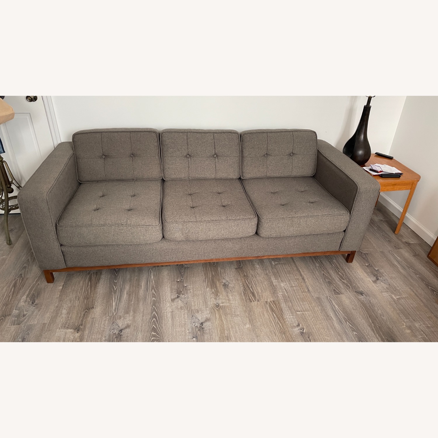 Gus Modern Dark Gray Comfy Couch - image-2