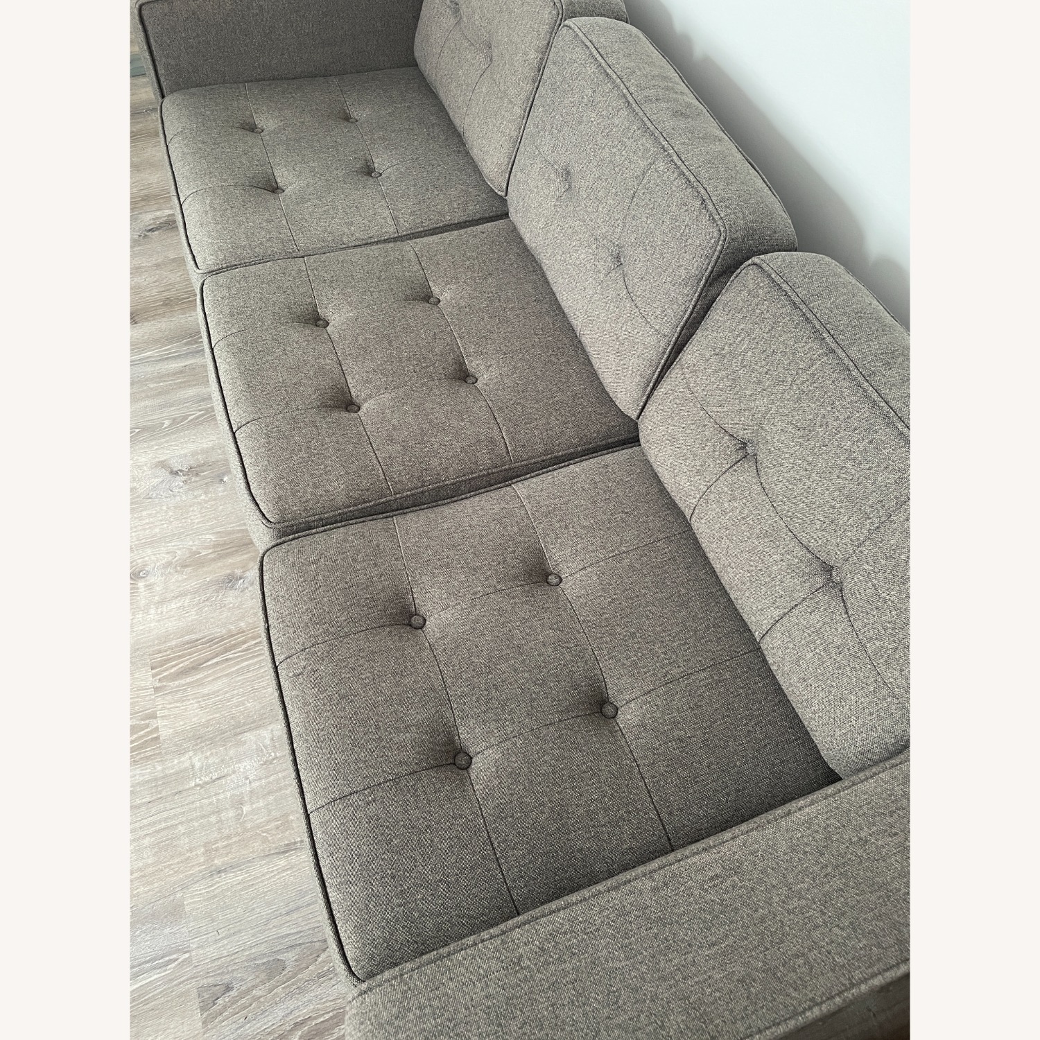 Gus Modern Dark Gray Comfy Couch - image-3