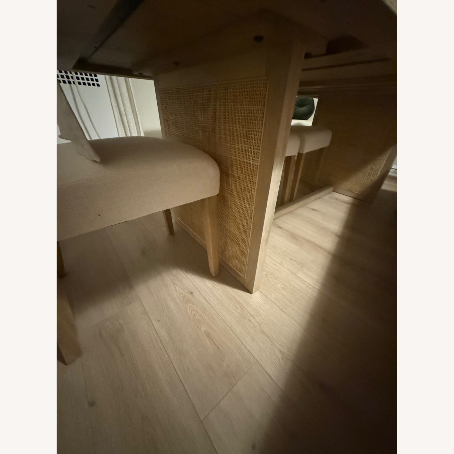 West Elm Yvette Woven Rectangle Dining Table (84") - image-3