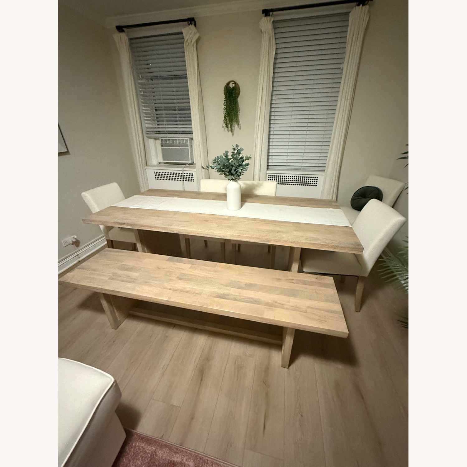 West Elm Yvette Woven Rectangle Dining Table (84") - image-1