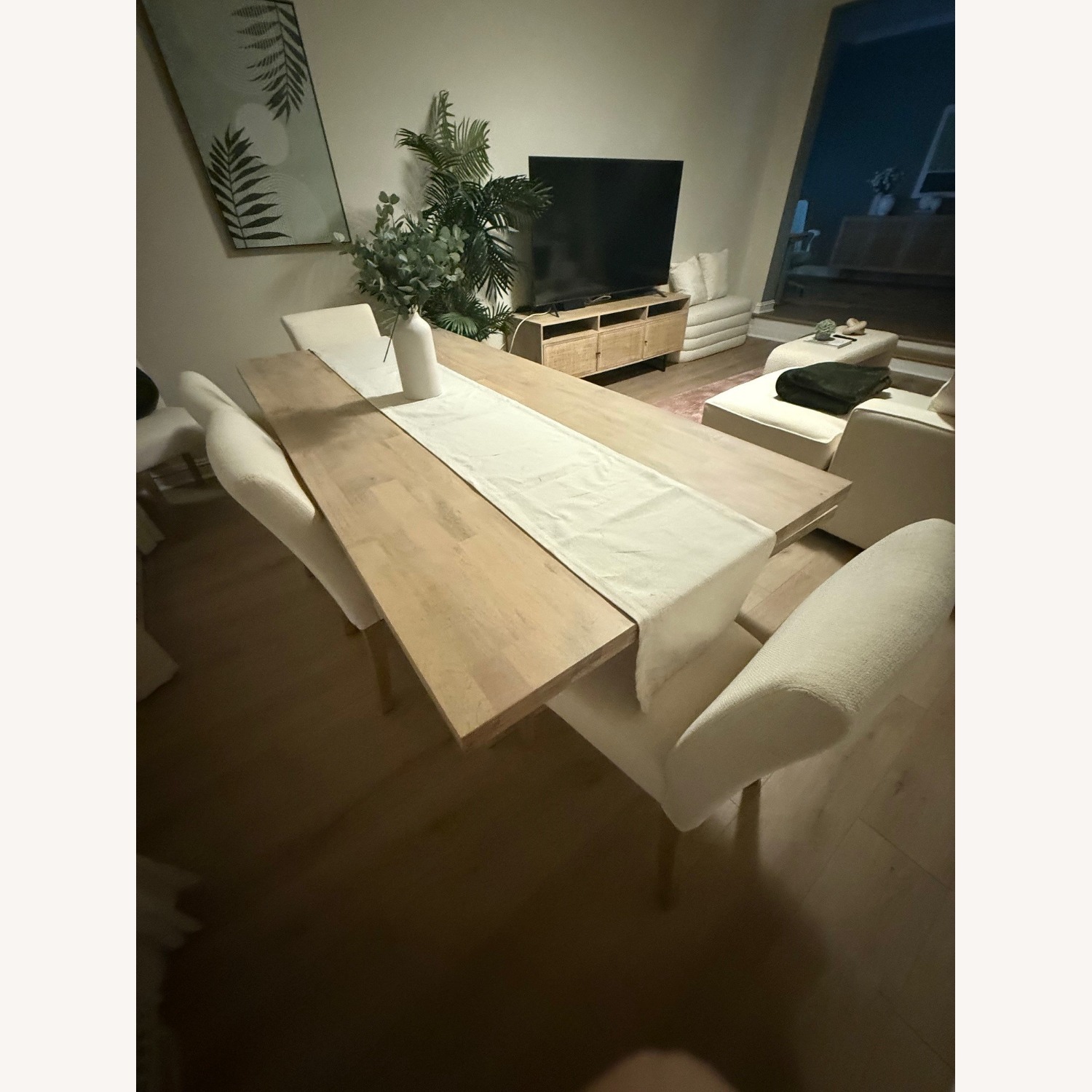 West Elm Yvette Woven Rectangle Dining Table (84") - image-4