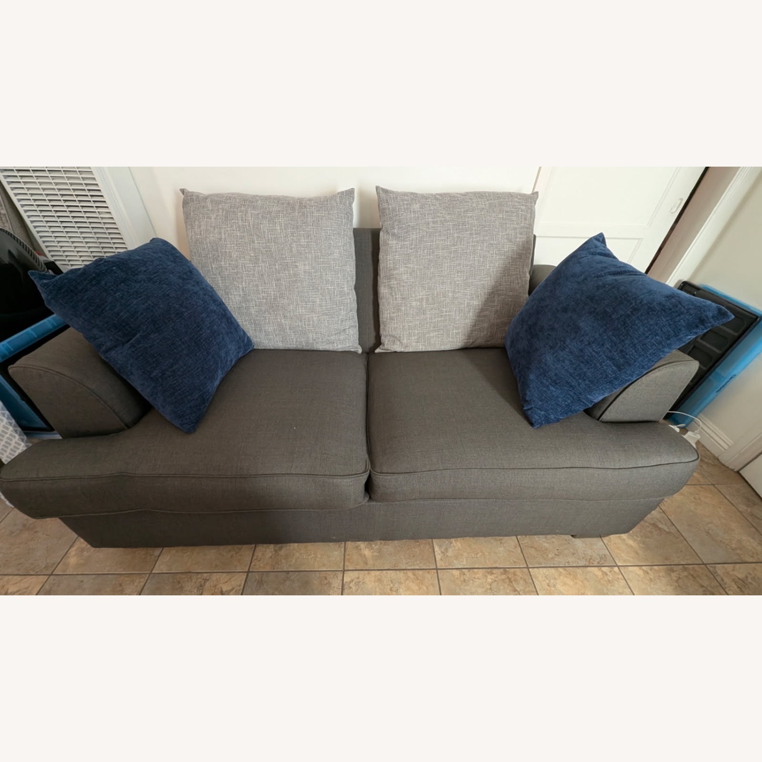 Ashley Furniture Gray Loveseat - image-2