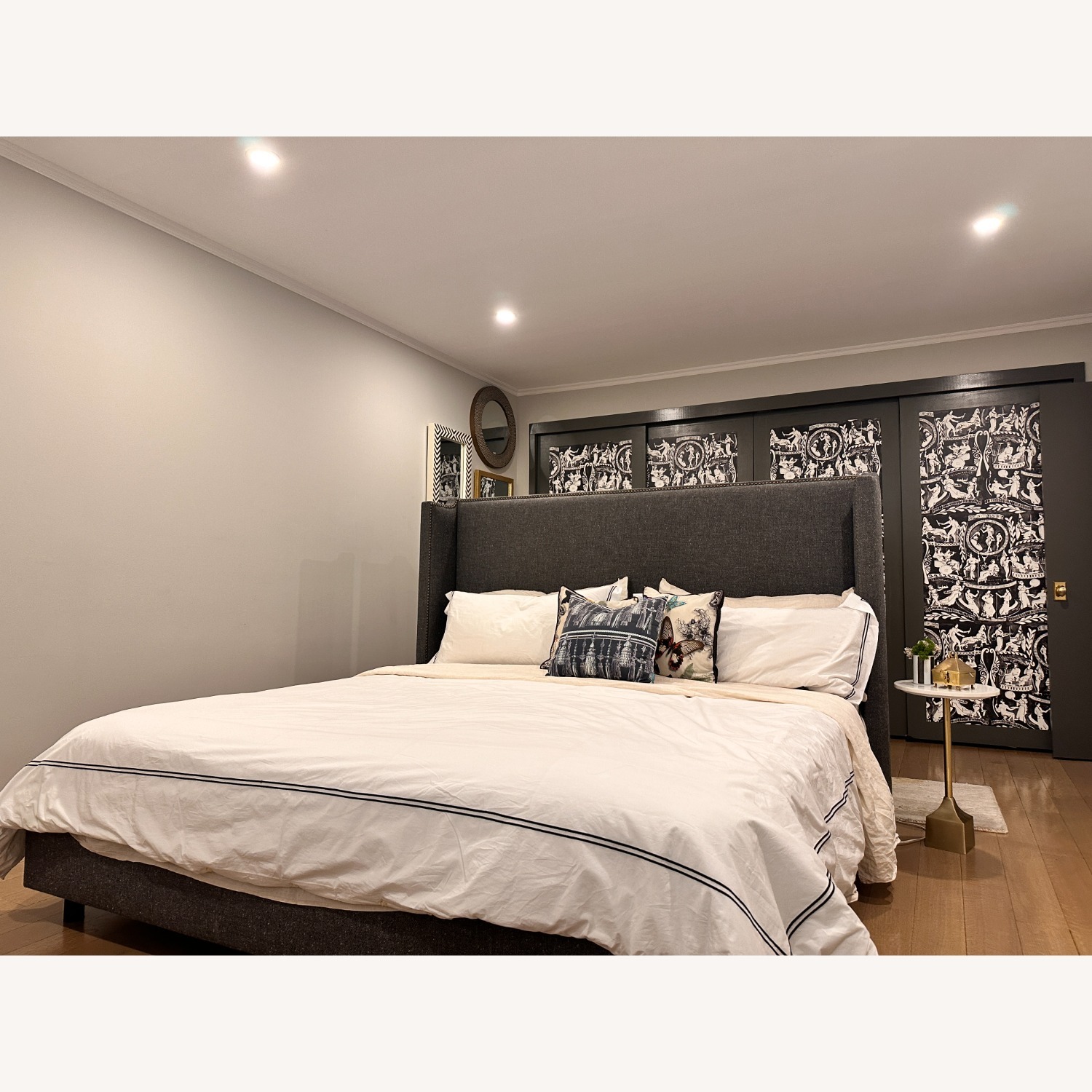 West Elm King Contemporary Sleigh Bed  - image-2