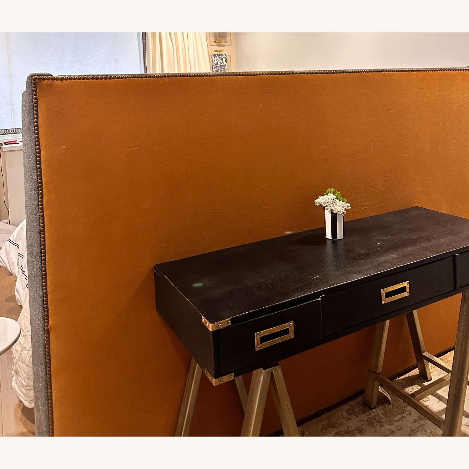 West Elm King Contemporary Sleigh Bed  - image-5