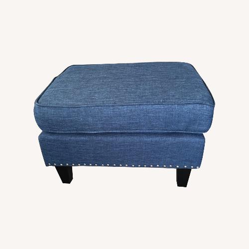 Used Wayfair Navy Foot Ottoman for sale on AptDeco