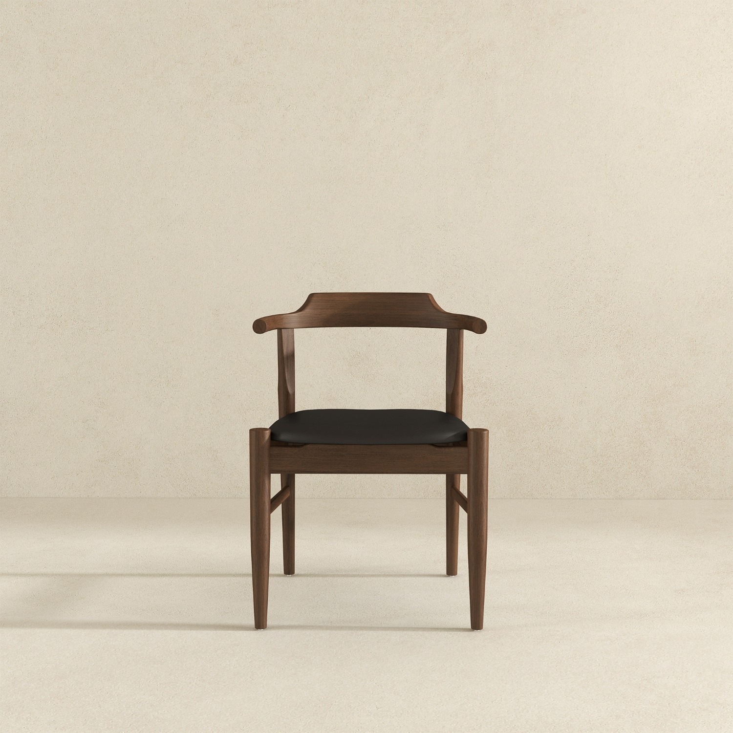 Zola Dining Chair Black Leather Set of 2 - image-4