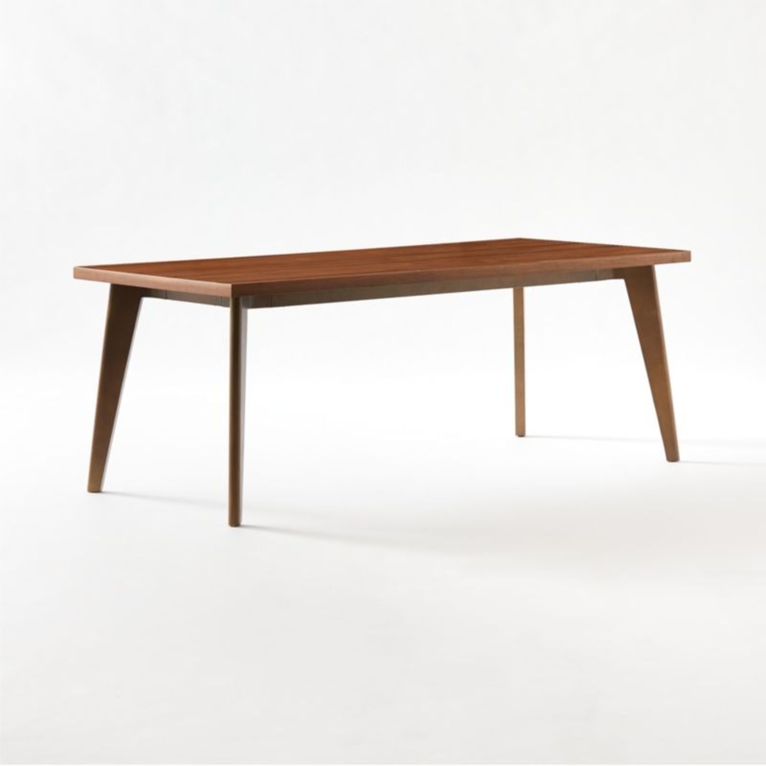 CB2 Harper Brass Dining Table with Walnut Top - image-3