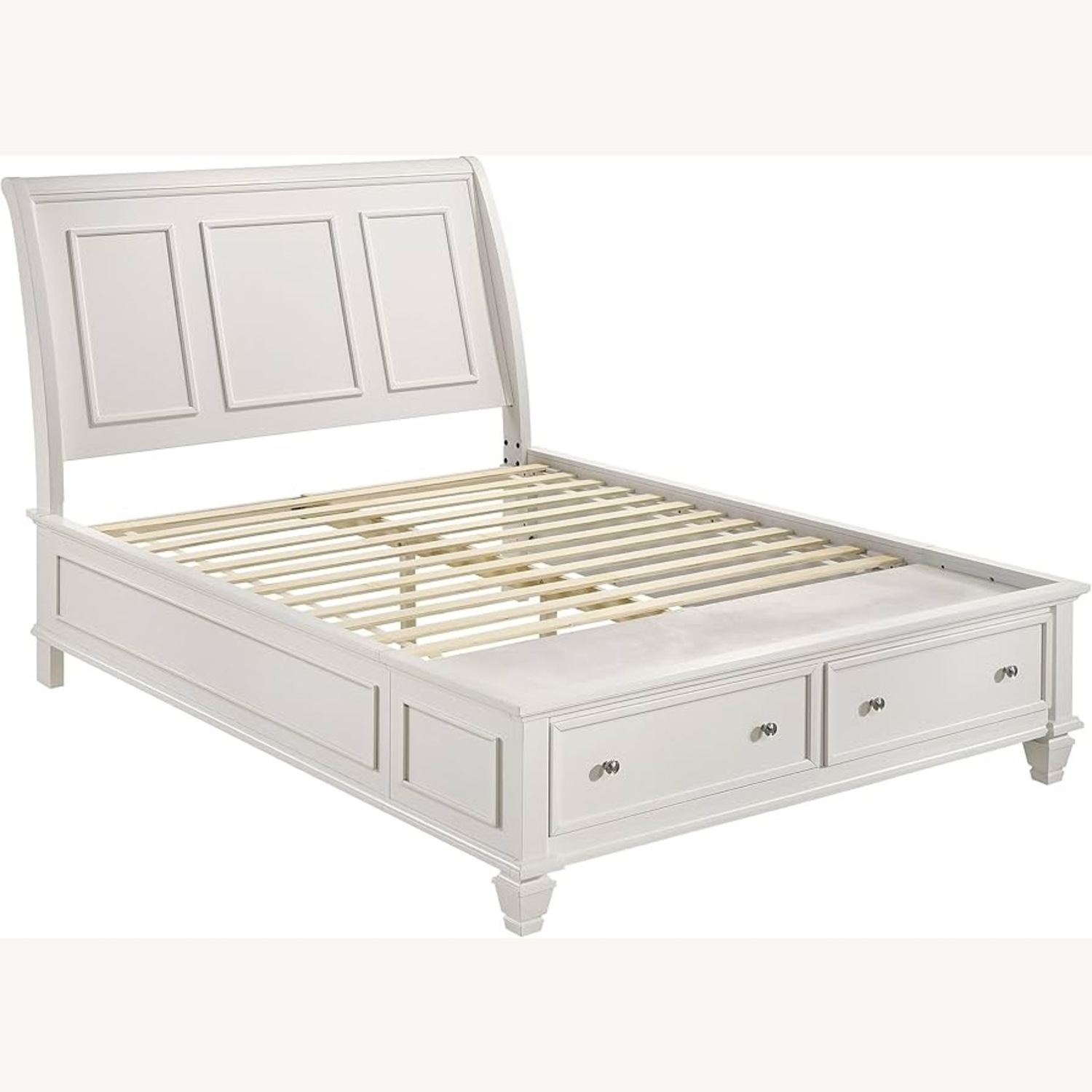 Storage Bed W Sleigh Headboard and Nightstand - image-1