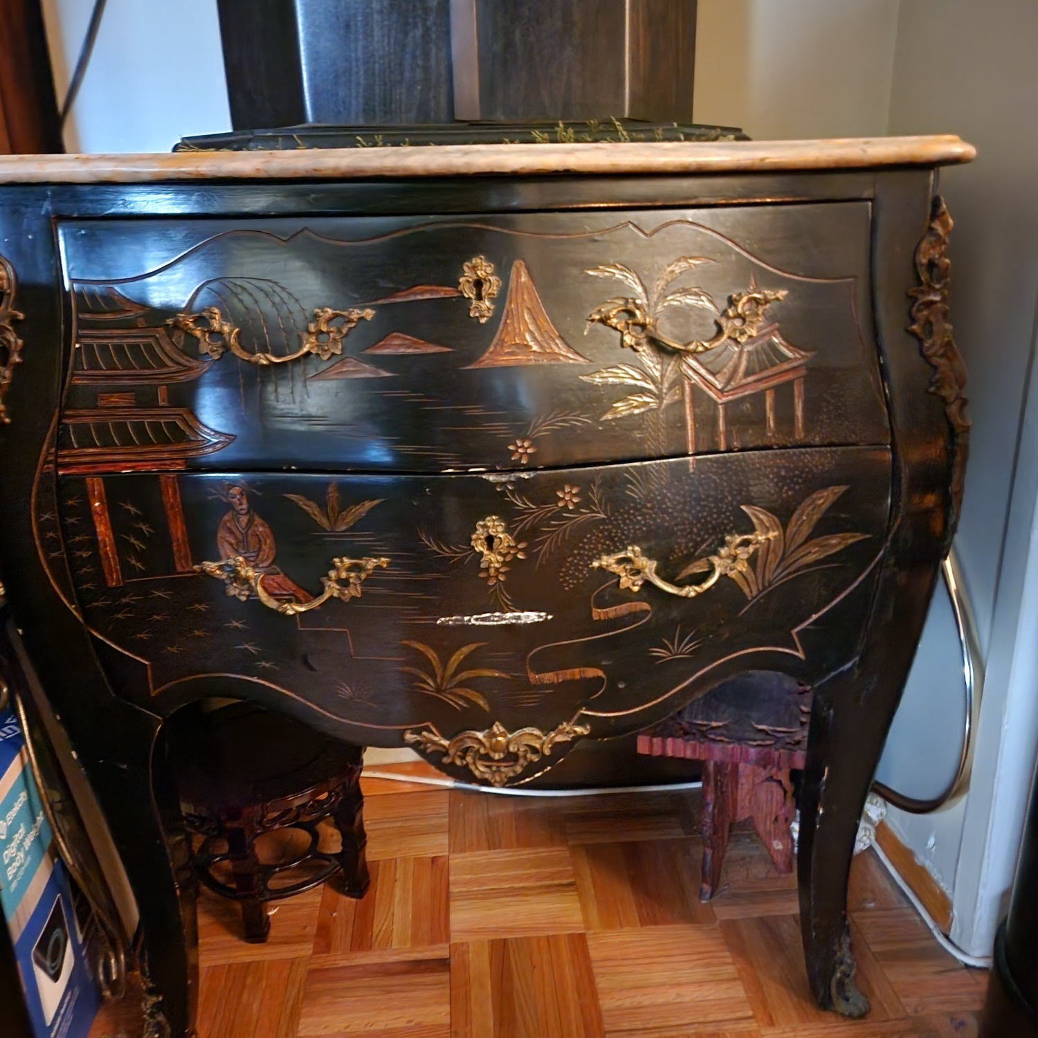 19th Century Dresser with Marble Top - image-0