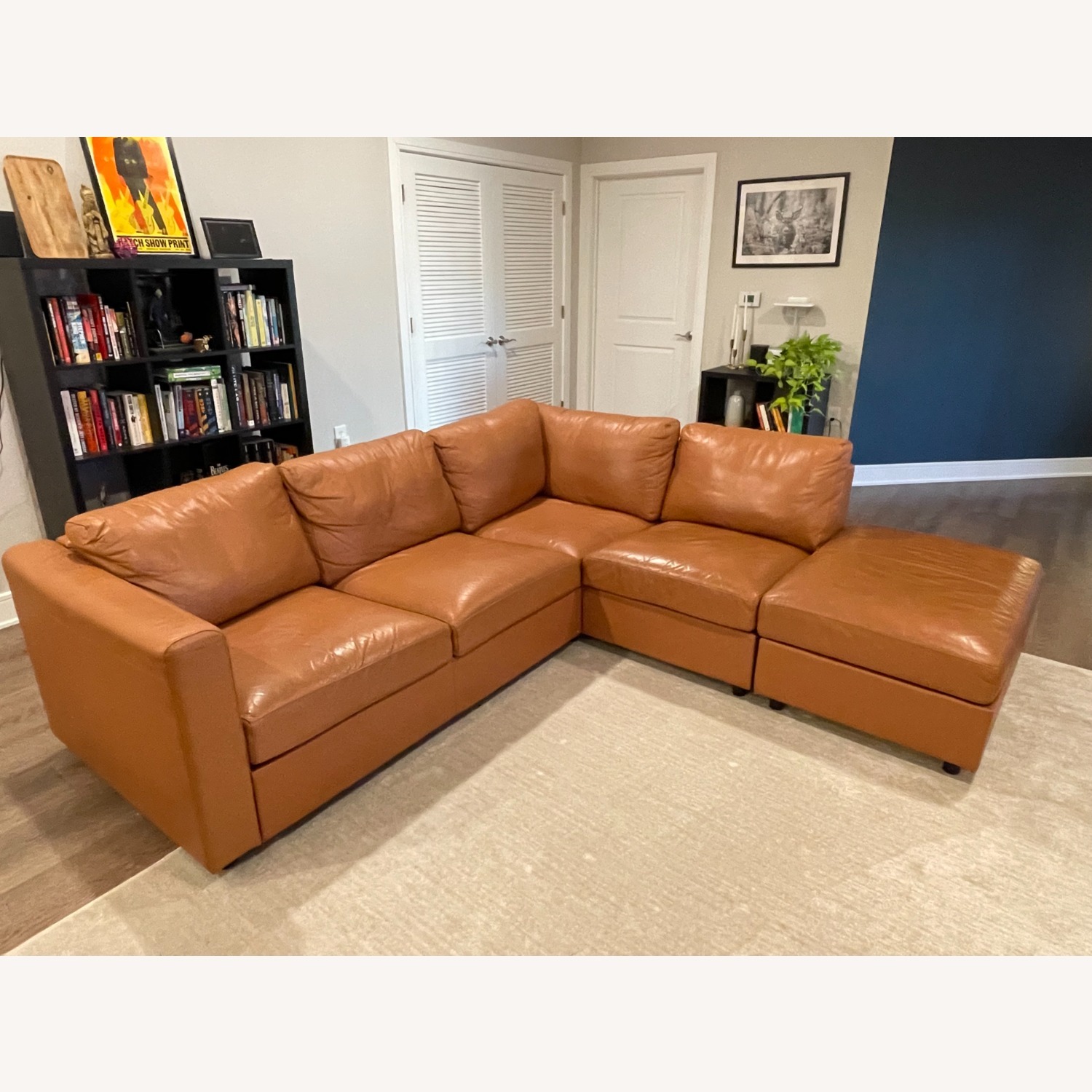 IKEA Finnala Leather Couch - image-2