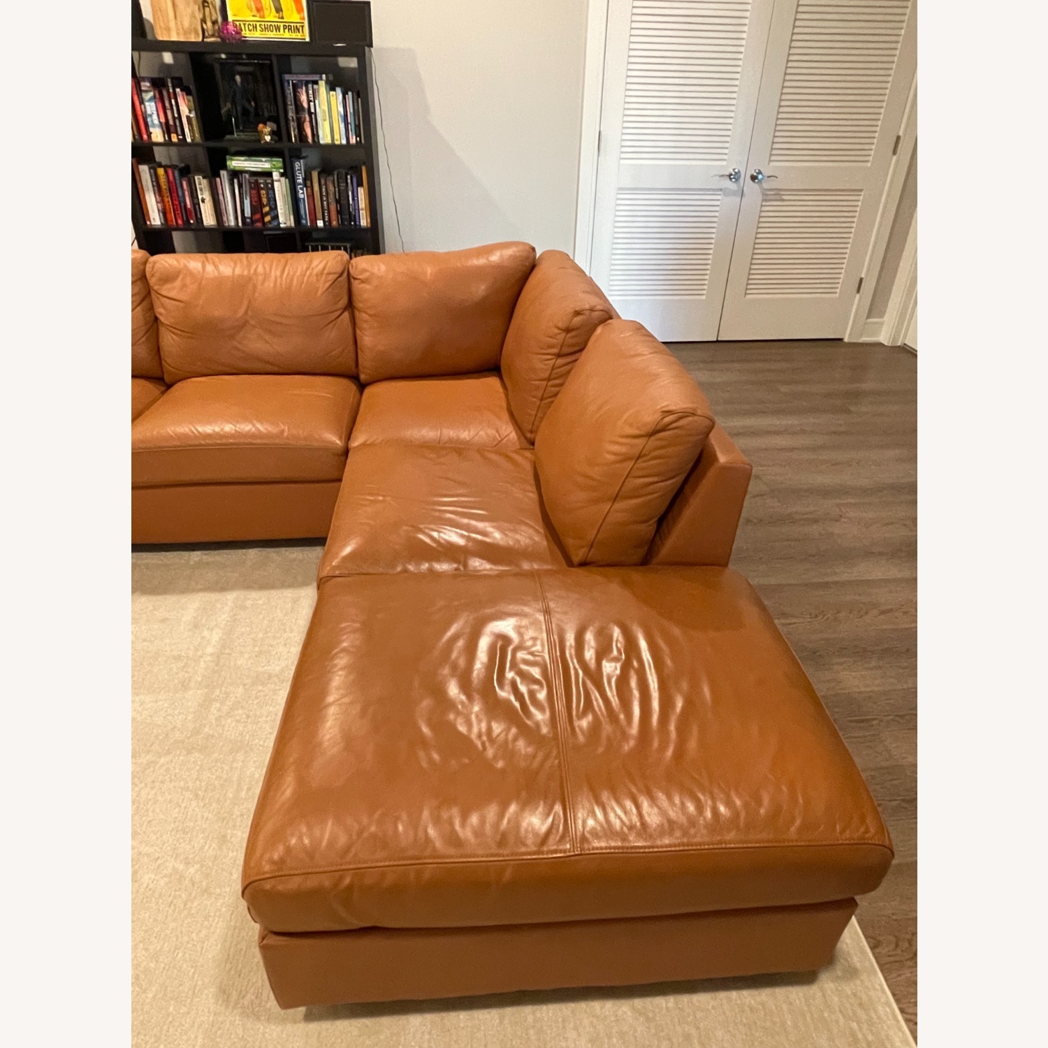 IKEA Finnala Leather Couch - image-1