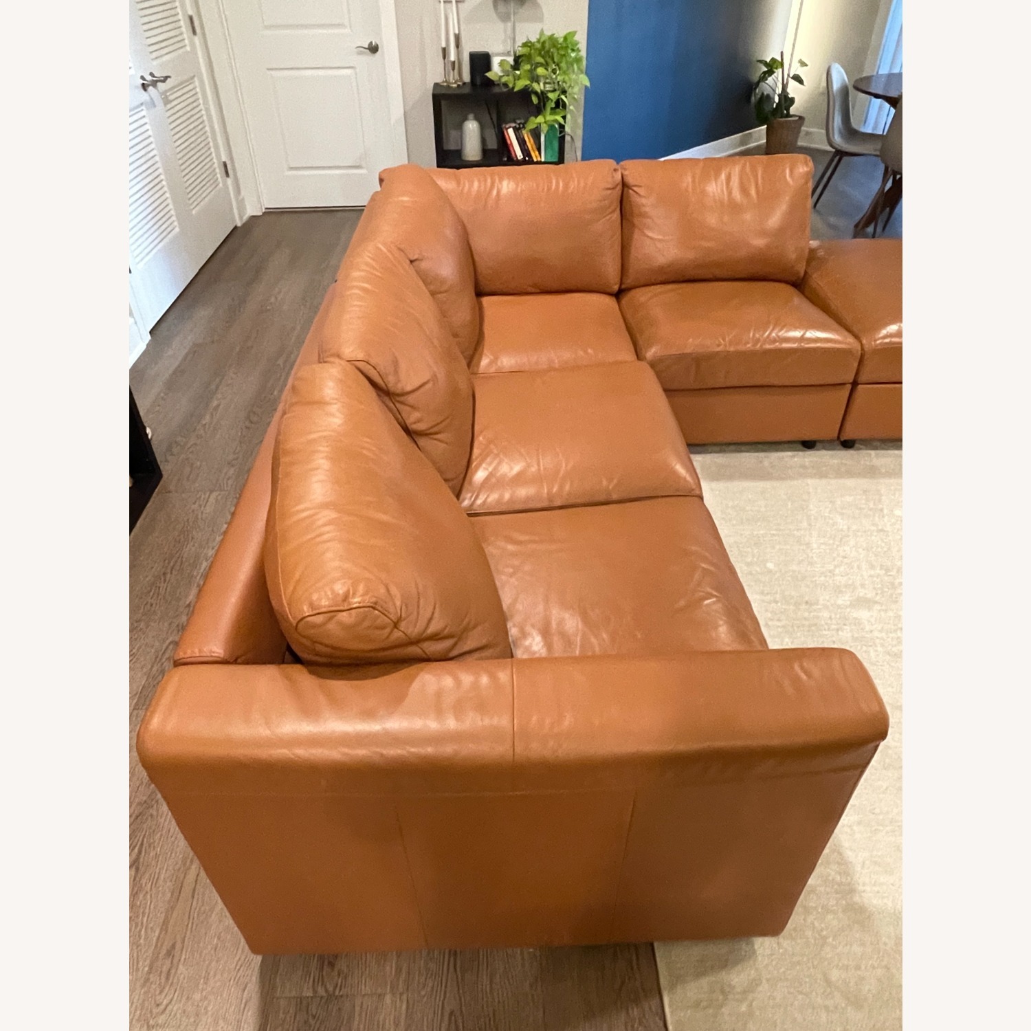 IKEA Finnala Leather Couch - image-3