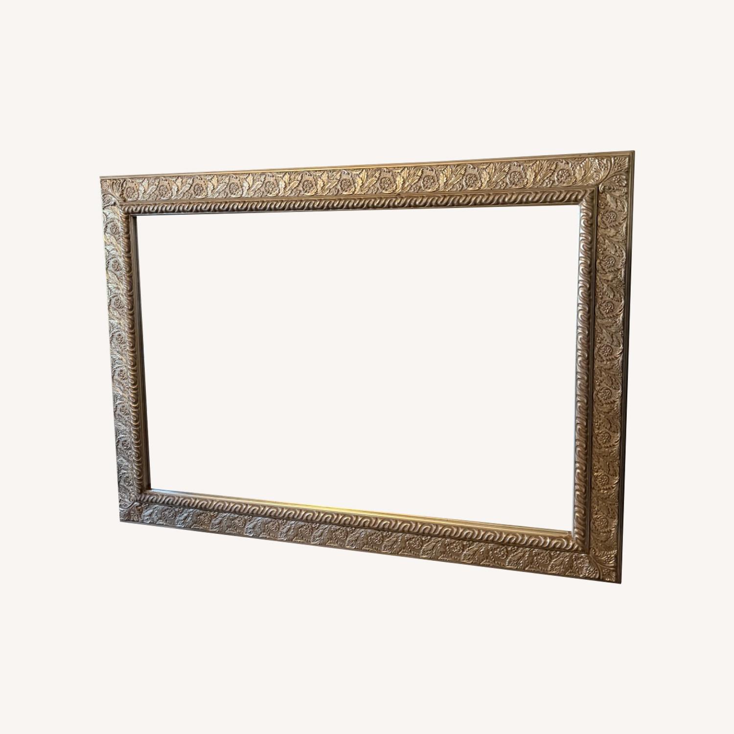 Large Antique Gold Wall Mirror - image-0