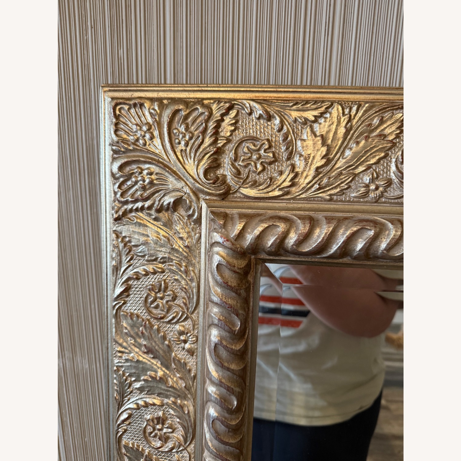 Large Antique Gold Wall Mirror - image-3