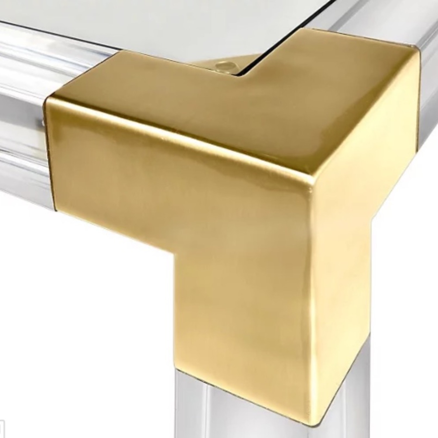 Jonathan Adler Glass and Brass Dining Table - image-9