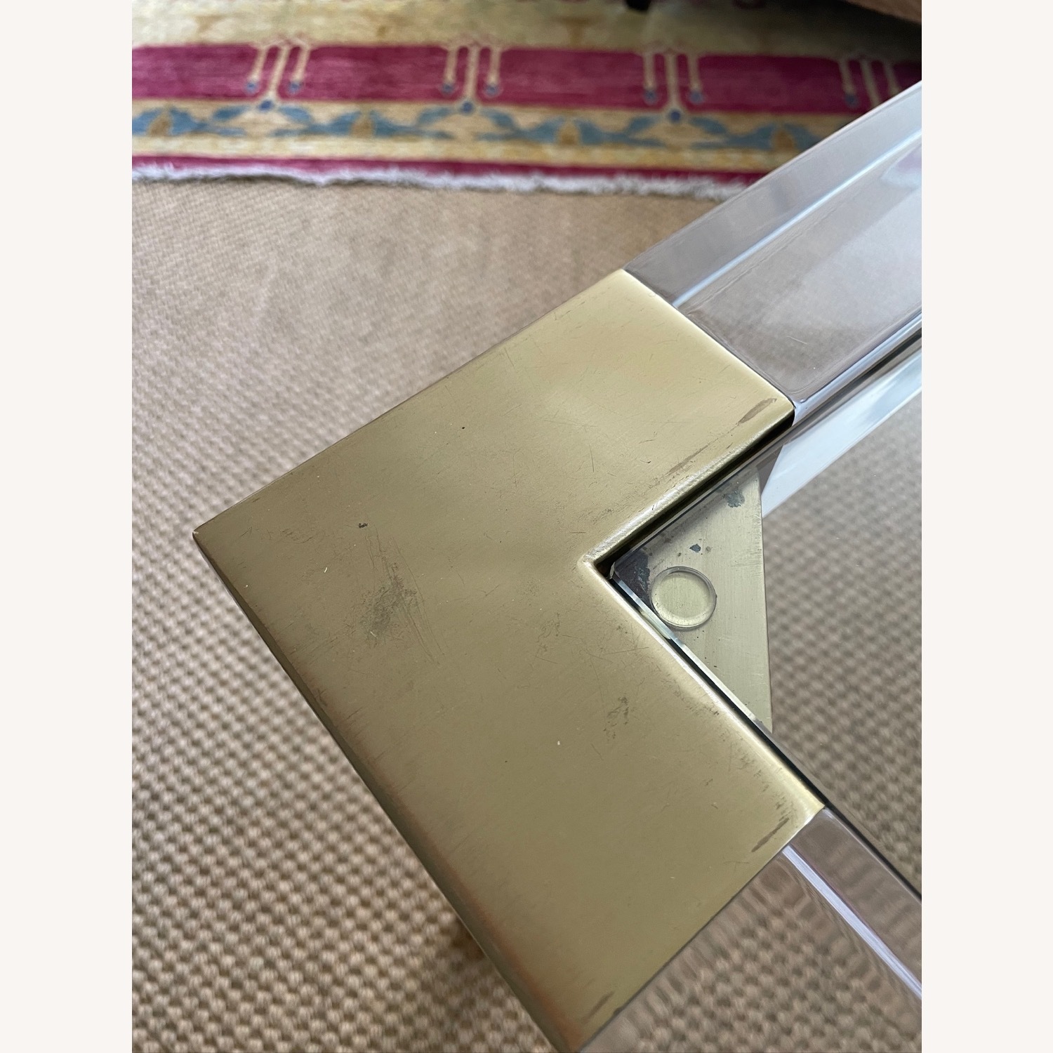 Jonathan Adler Glass and Brass Dining Table - image-3