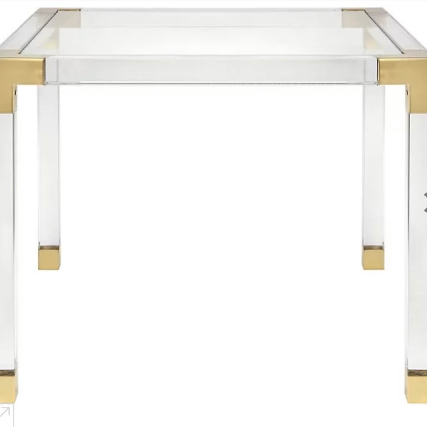 Jonathan Adler Glass and Brass Dining Table - image-8