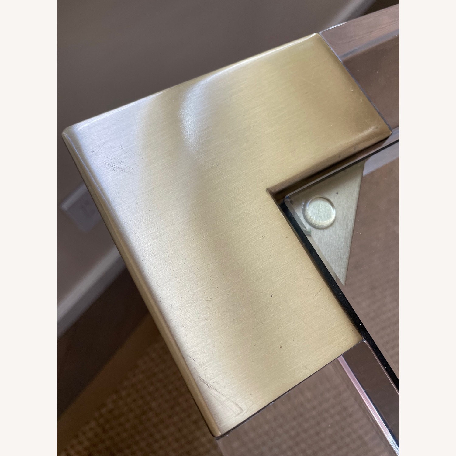 Jonathan Adler Glass and Brass Dining Table - image-2