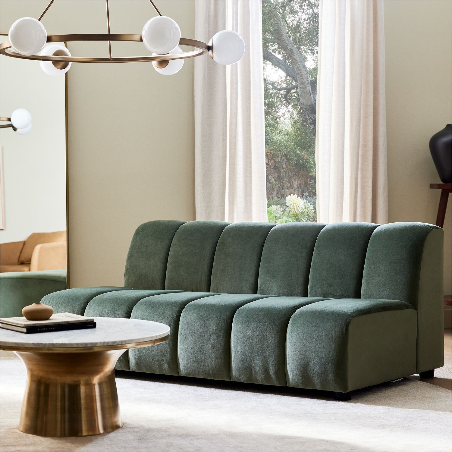 West Elm Avalon Channeled Sofa (68.5") - image-2