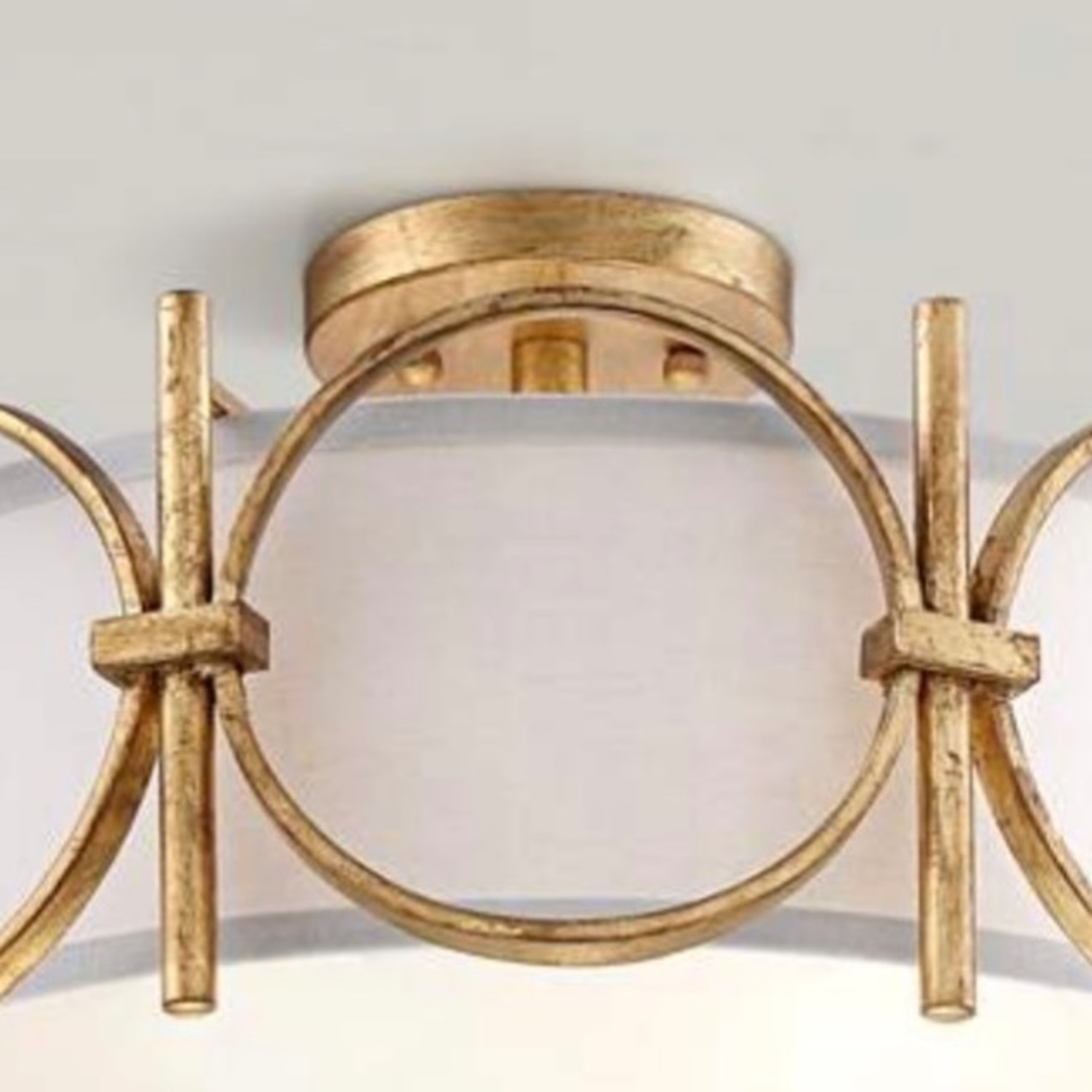 Gold Drum Ceiling Light - image-1