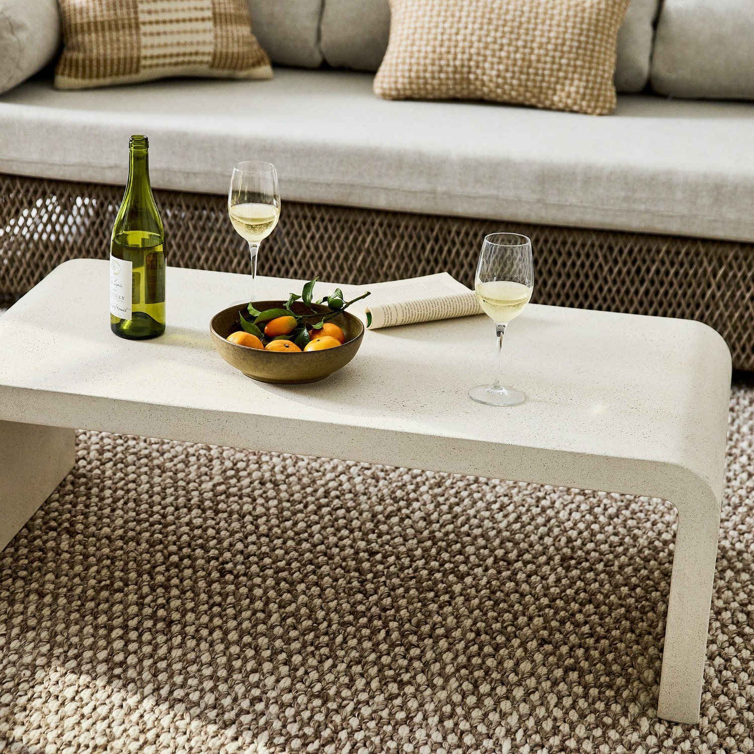 West Elm Syros Indoor/Outdoor Waterfall Coffee Table - image-4