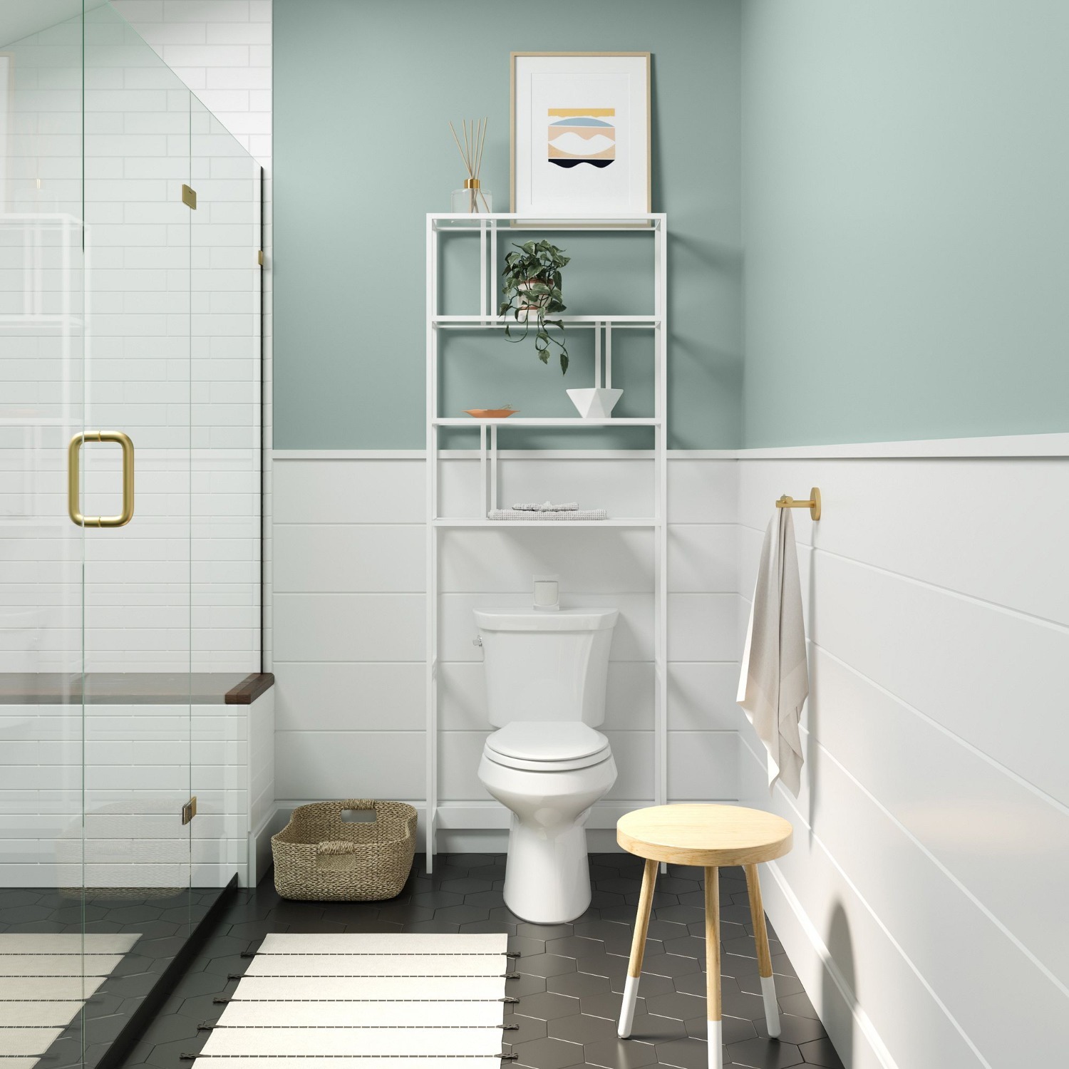West Elm Profile Over-The-Toilet Ladder Storage - image-5