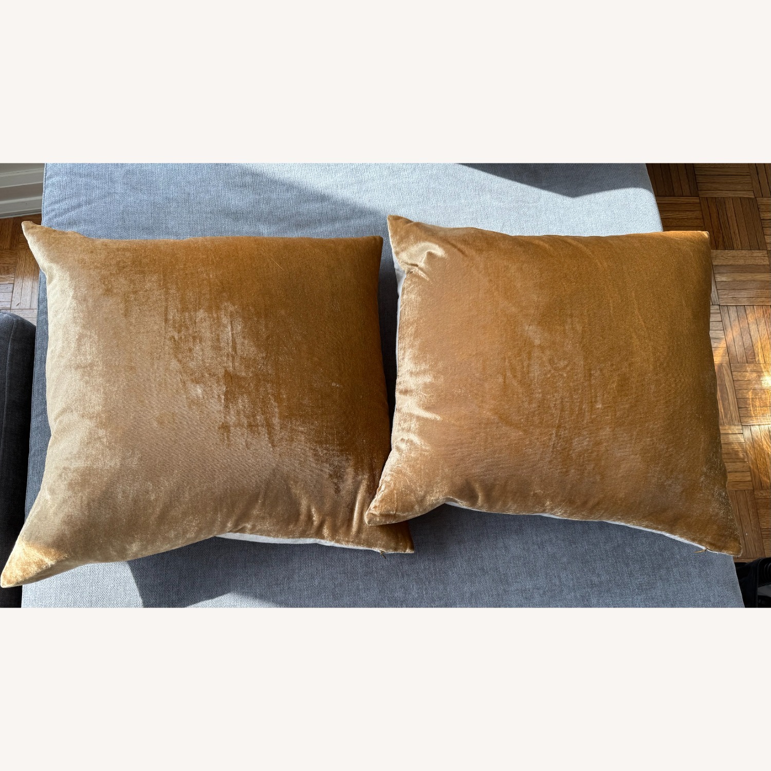 West Elm Velvet Accent Pillows - image-1