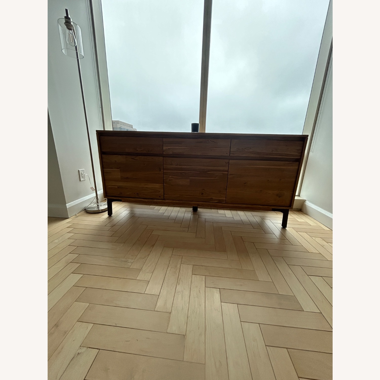 Crate & Barrel Lakin 71" Teak Credenza Storage - image-1