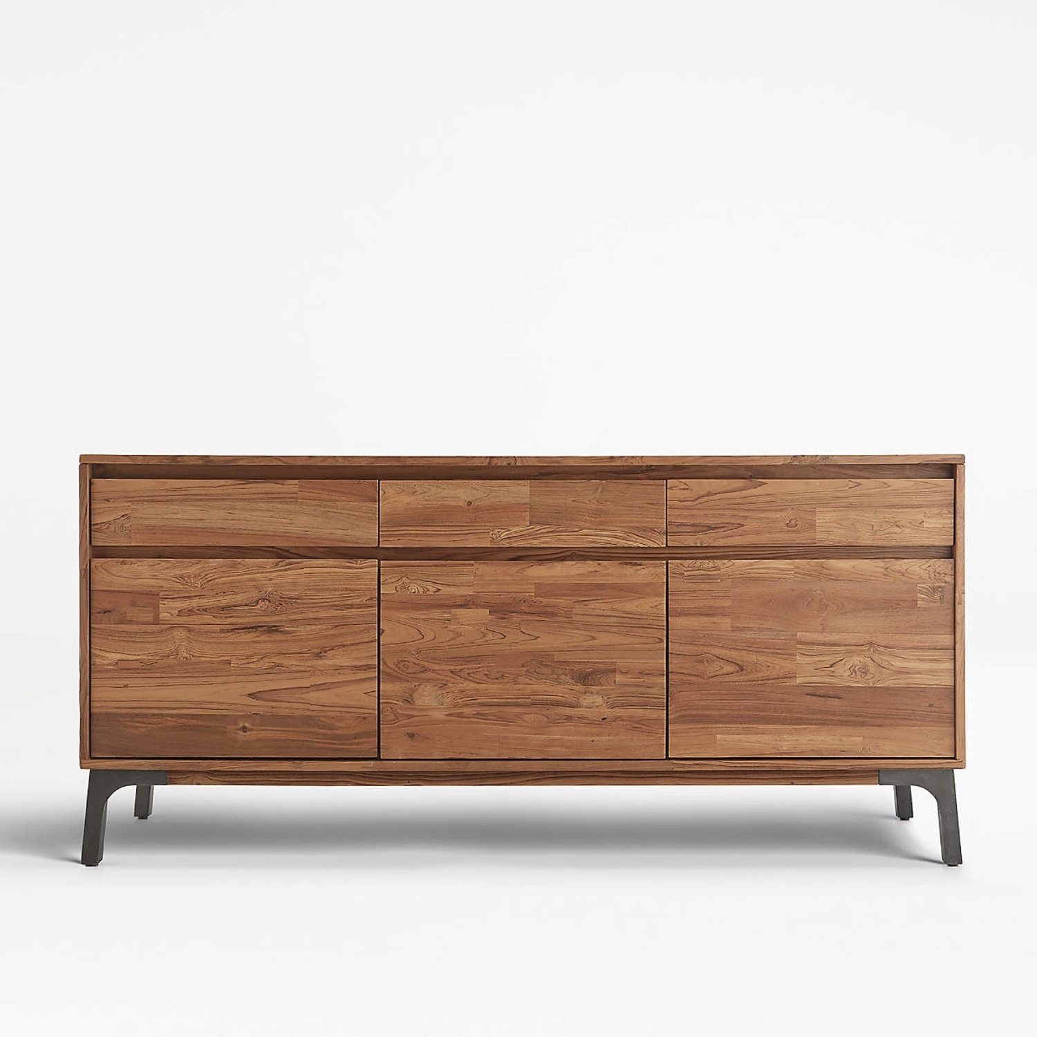 Crate & Barrel Lakin 71" Teak Credenza Storage - image-4