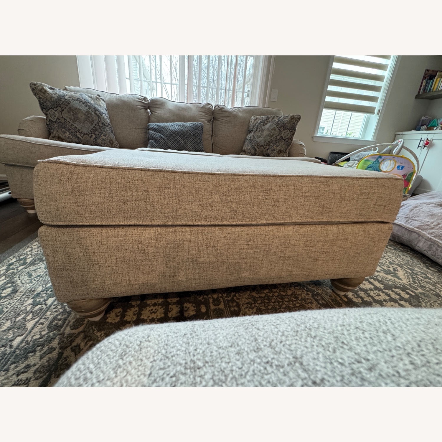 Raymour & Flanigan Trixie Ottoman - image-1