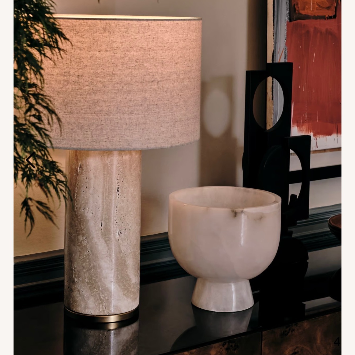 Soho Home Remi Stone Table Lamp Set of 2 - image-4