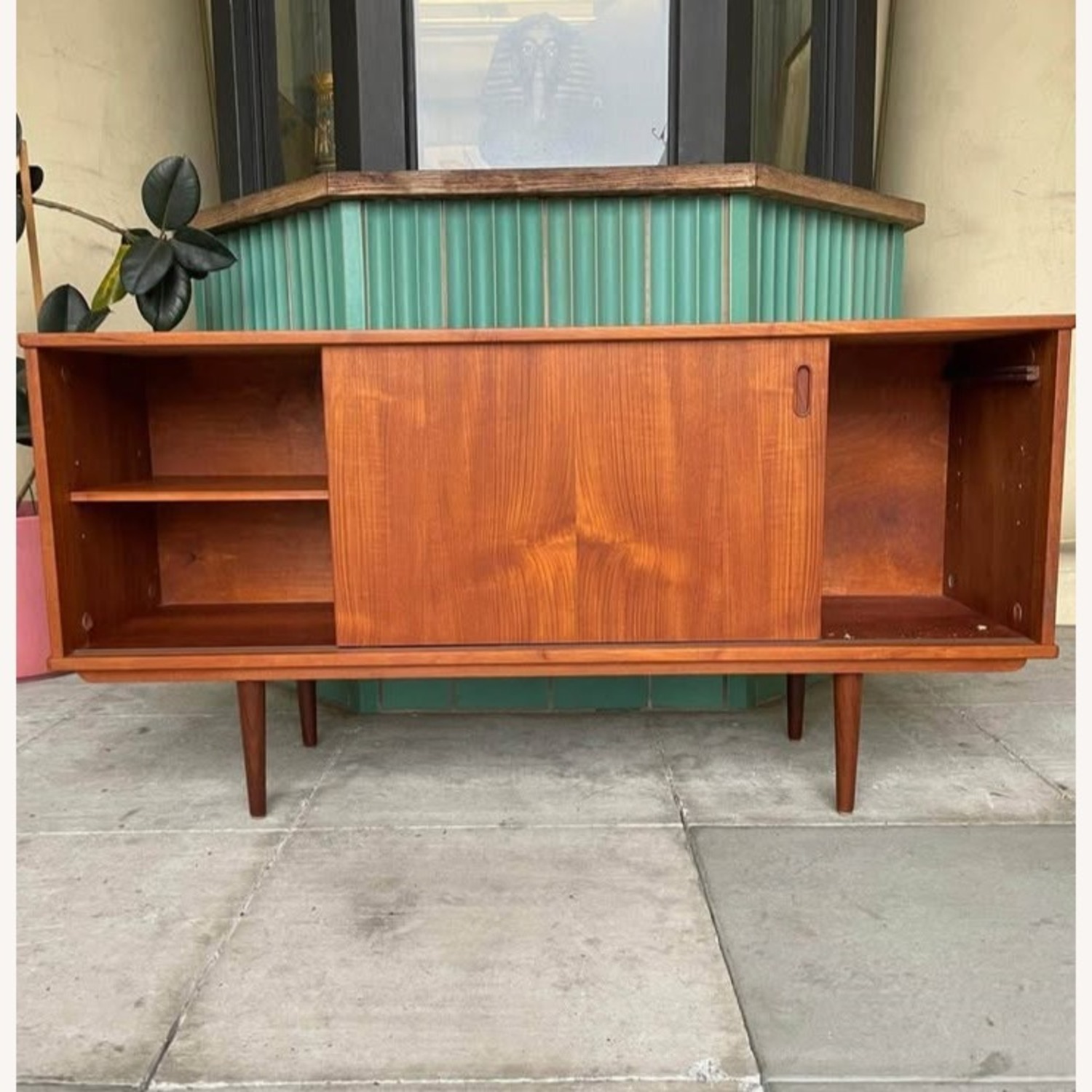 Mid Century Danish Modern Teak Credenza by Dyrlund - image-1