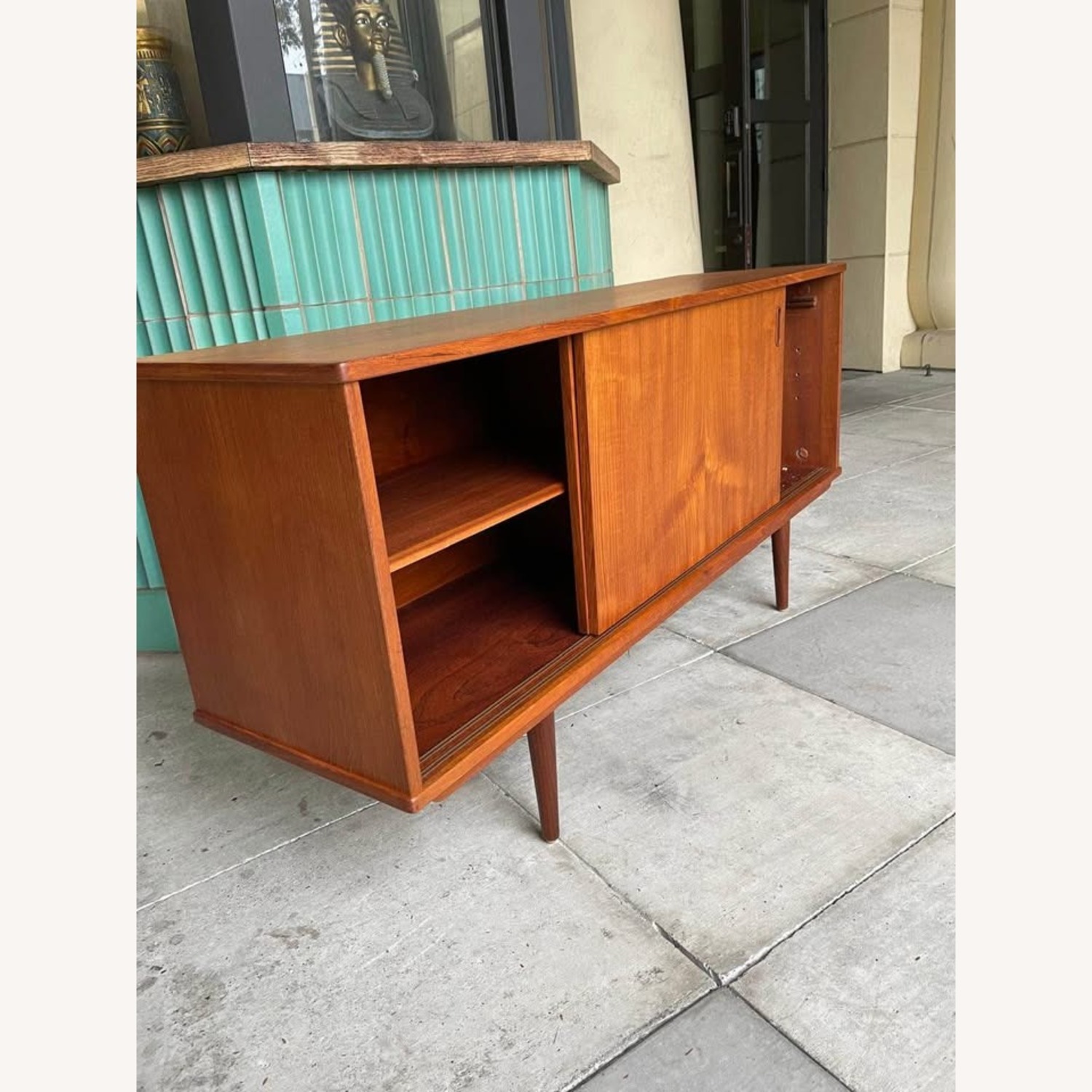 Mid Century Danish Modern Teak Credenza by Dyrlund - image-7