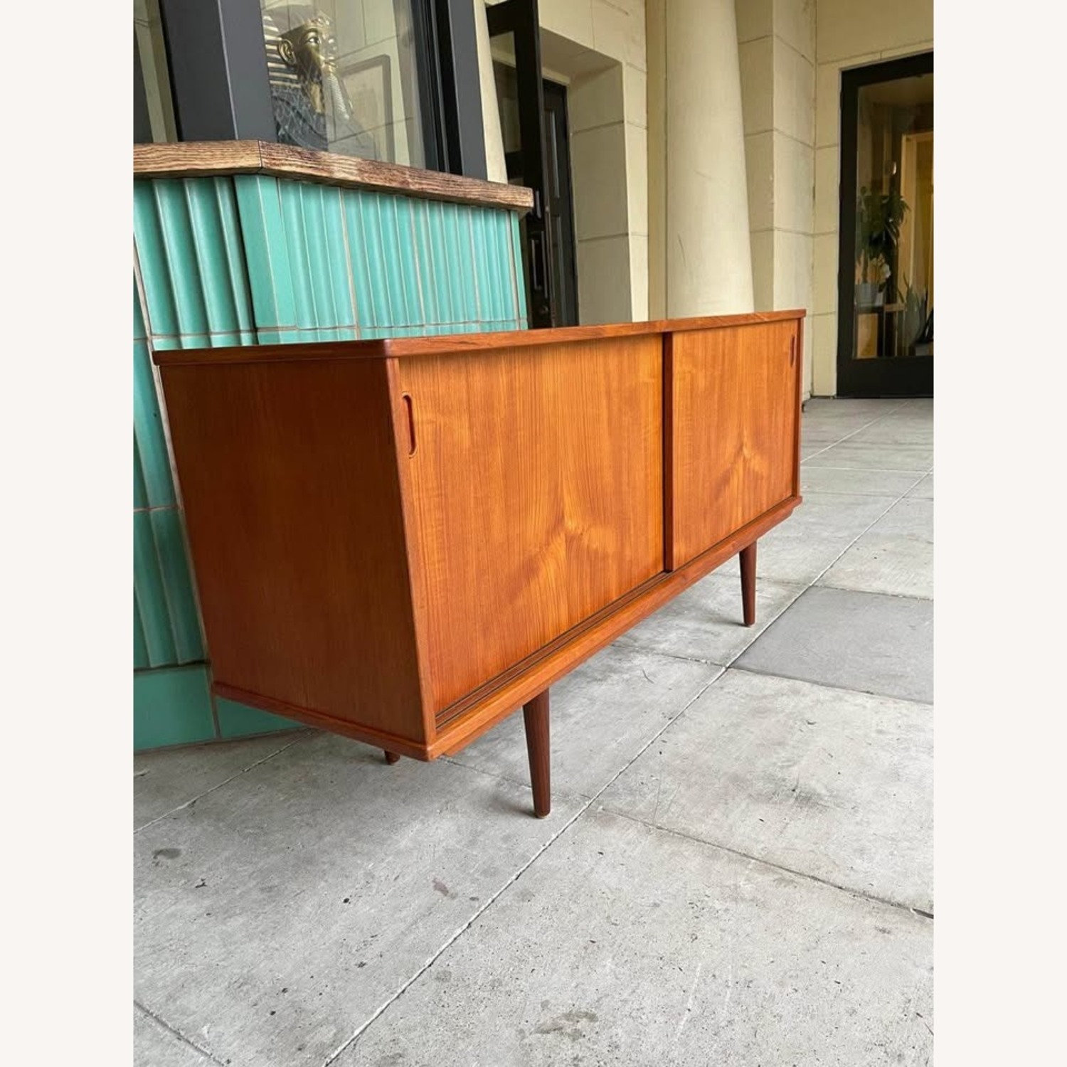 Mid Century Danish Modern Teak Credenza by Dyrlund - image-6