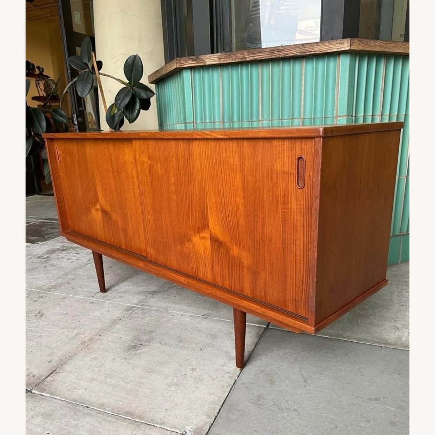Mid Century Danish Modern Teak Credenza by Dyrlund - image-2