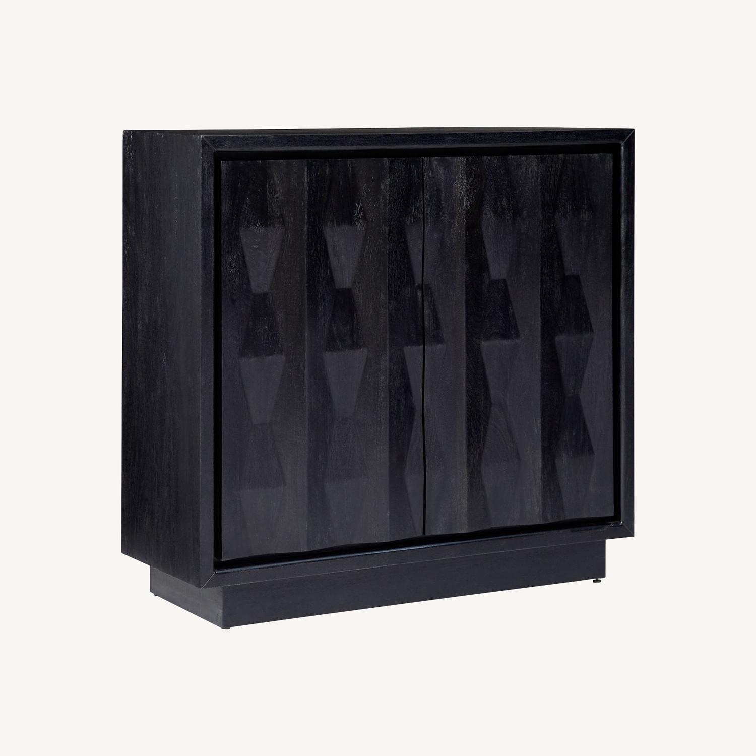West Elm Carved Pattern Entry Cabinet (47") - image-0