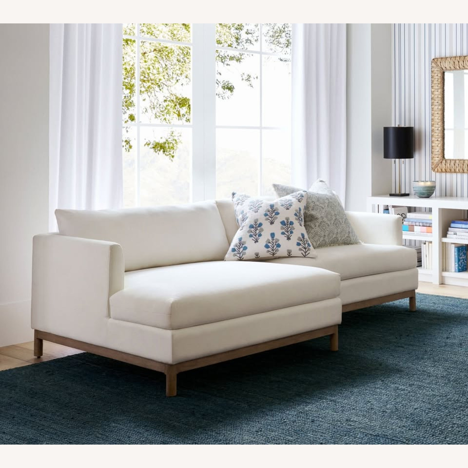 Pottery Barn Theo Upholstered Chaise Sectional - image-3