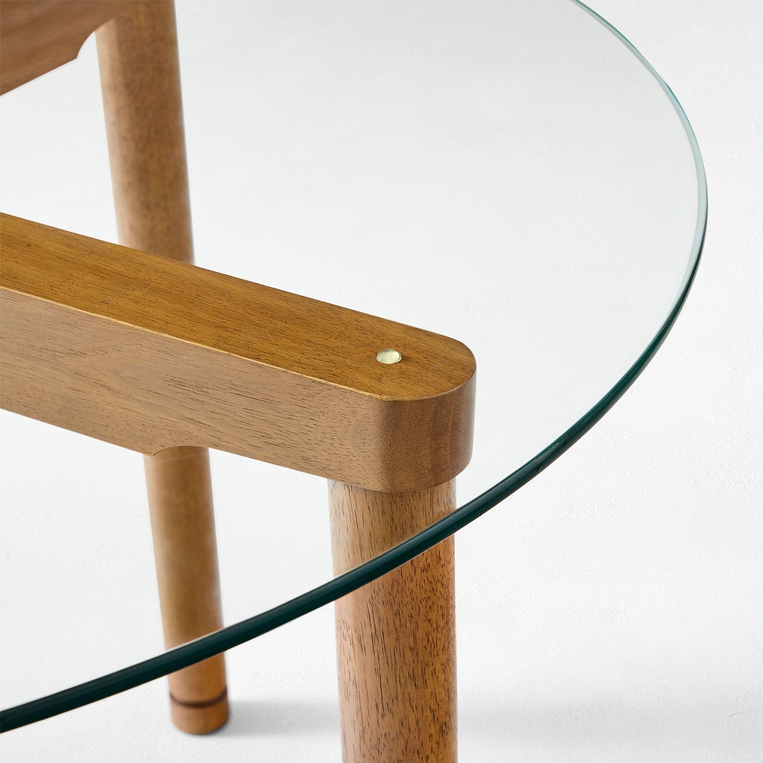 West Elm Larson Round Glass Dining Table (48") - image-1