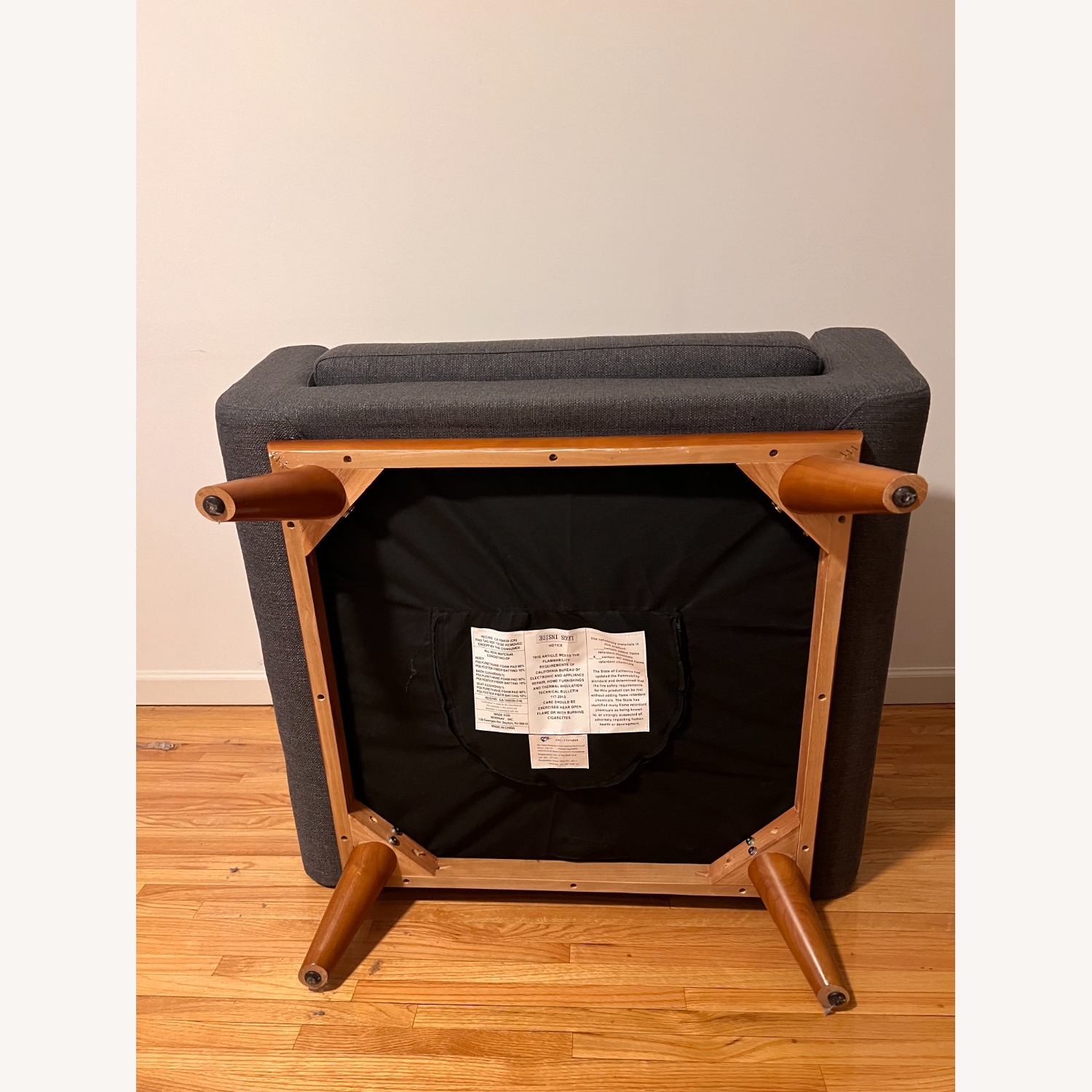 40" Wide Tufted Polyester Club Chair - image-3