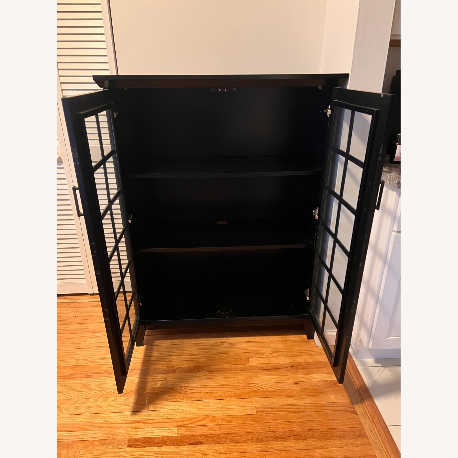 Crate & Barrel Black Cabinet - image-3