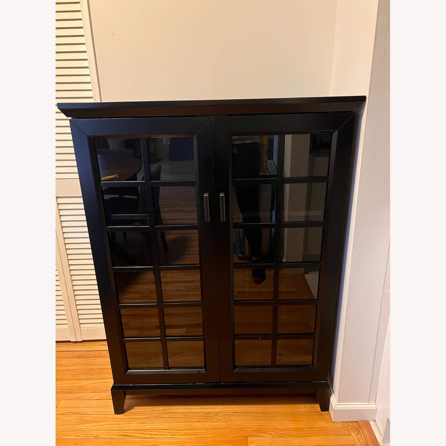 Crate & Barrel Black Cabinet - image-1