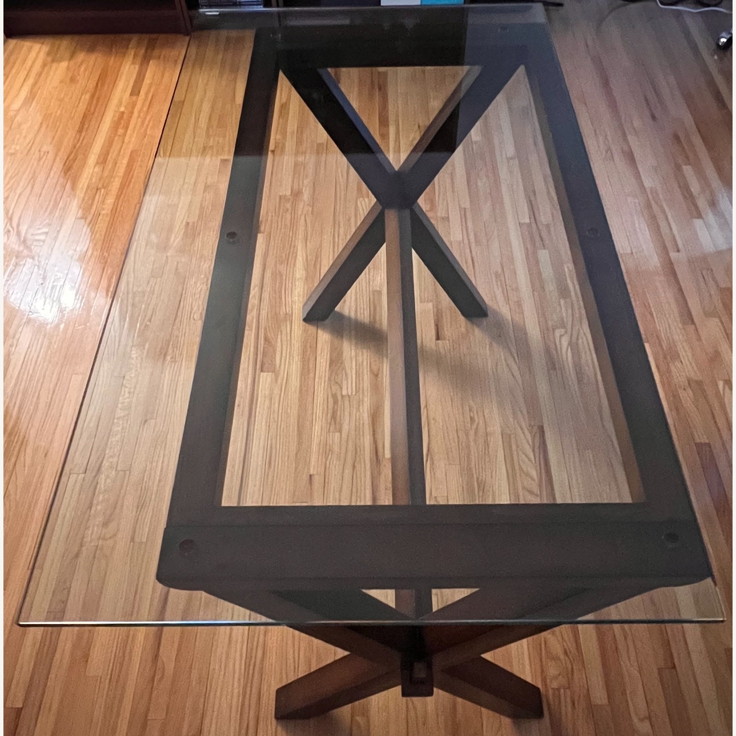 Pottery Barn Glass Desk - image-1