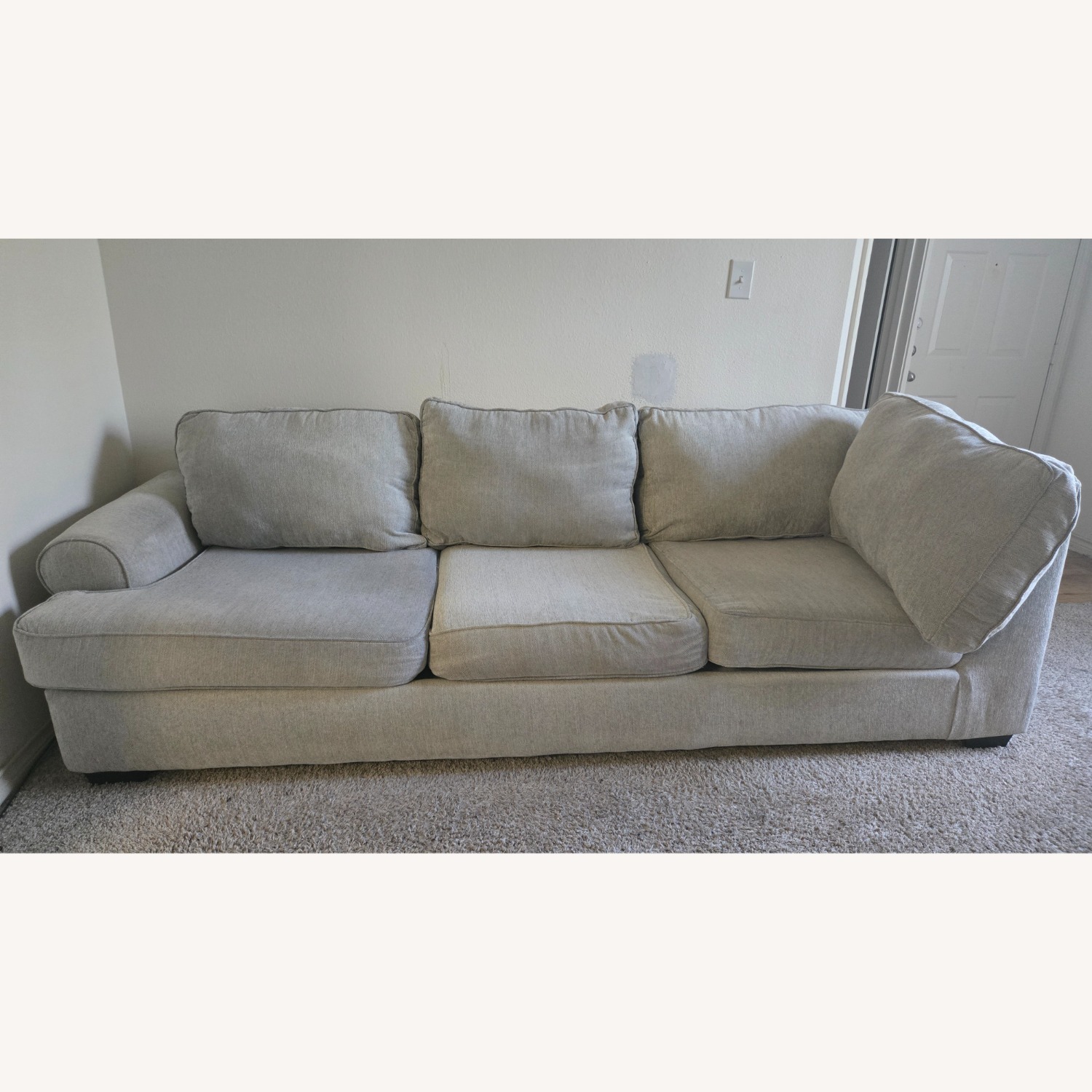 3 Seat Grey Sofa - image-1