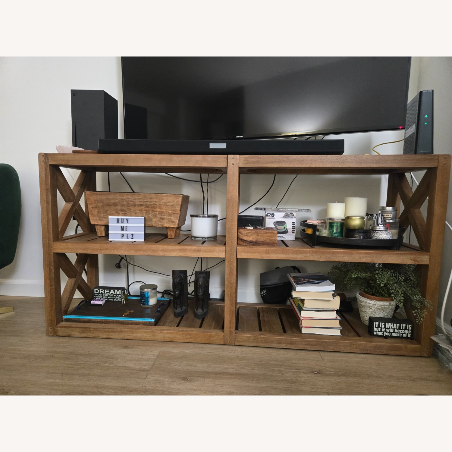 Pottery Barn TV Stand/BookShelf - image-1