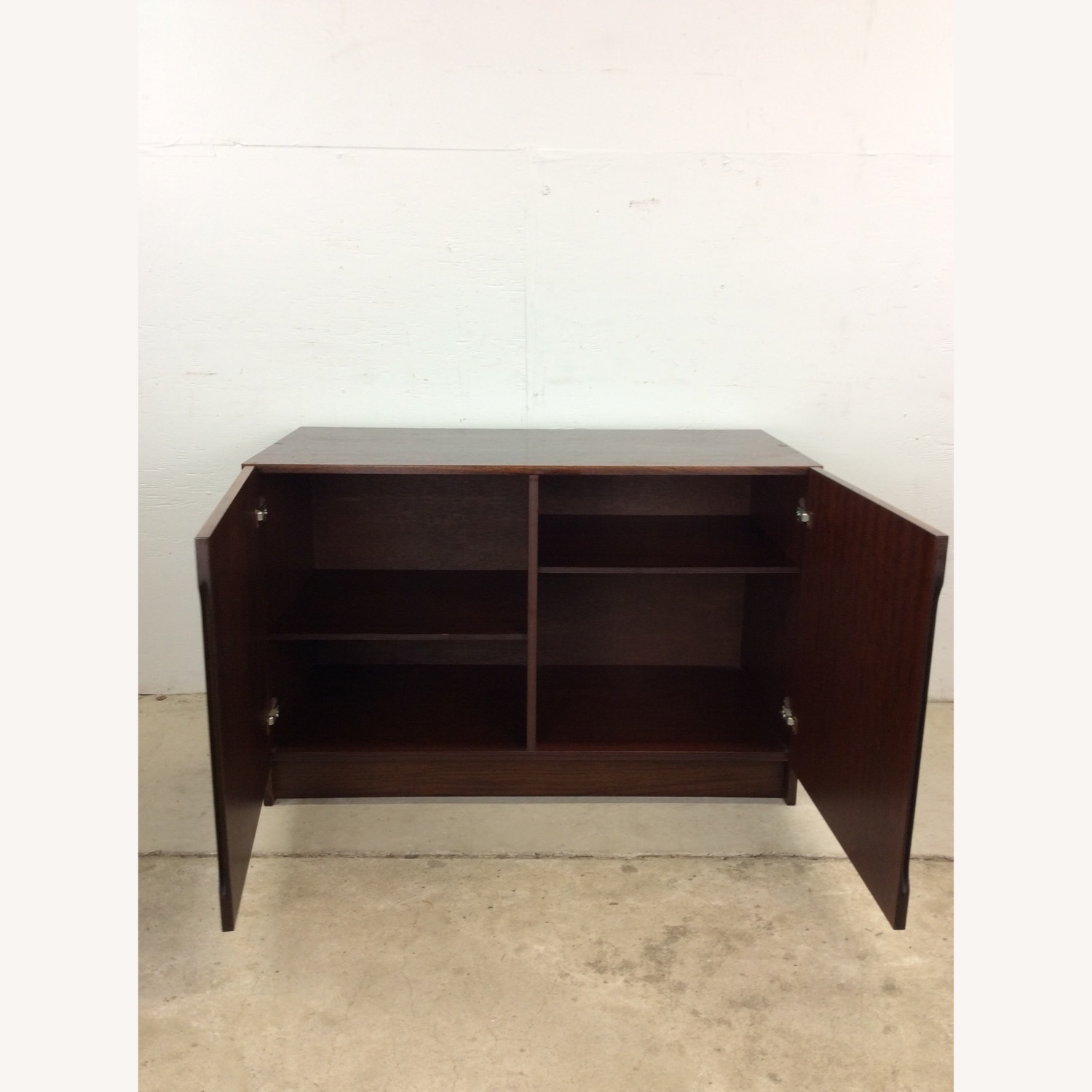 Danish Modern Rosewood Credenza with Shelves - image-17
