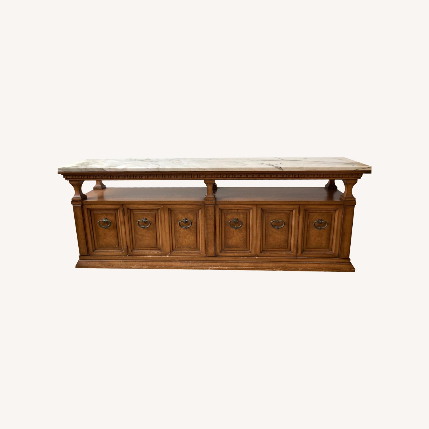 Tables Marble Top with Storage and Pub Table - image-0