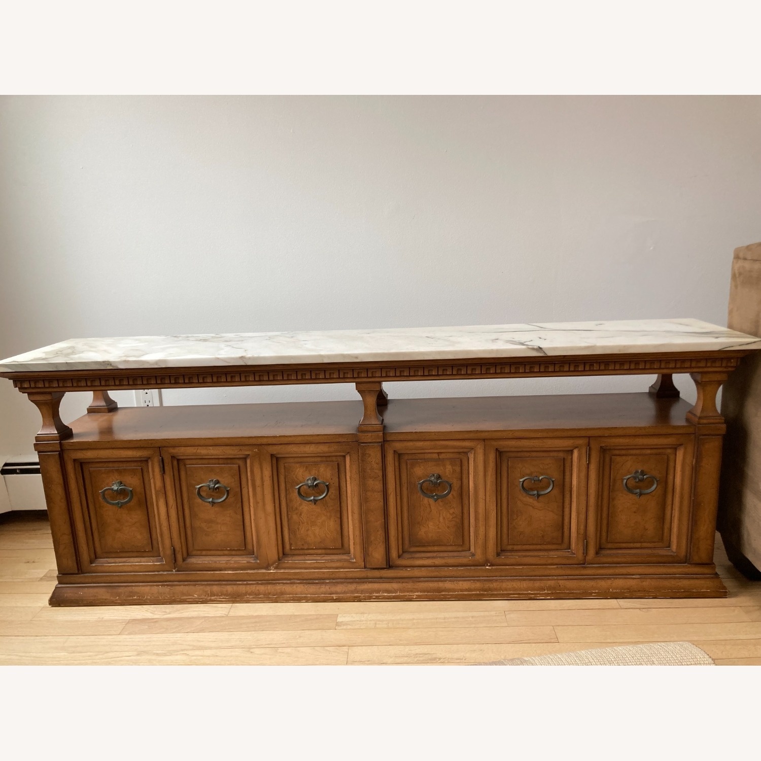 Tables Marble Top with Storage and Pub Table - image-2