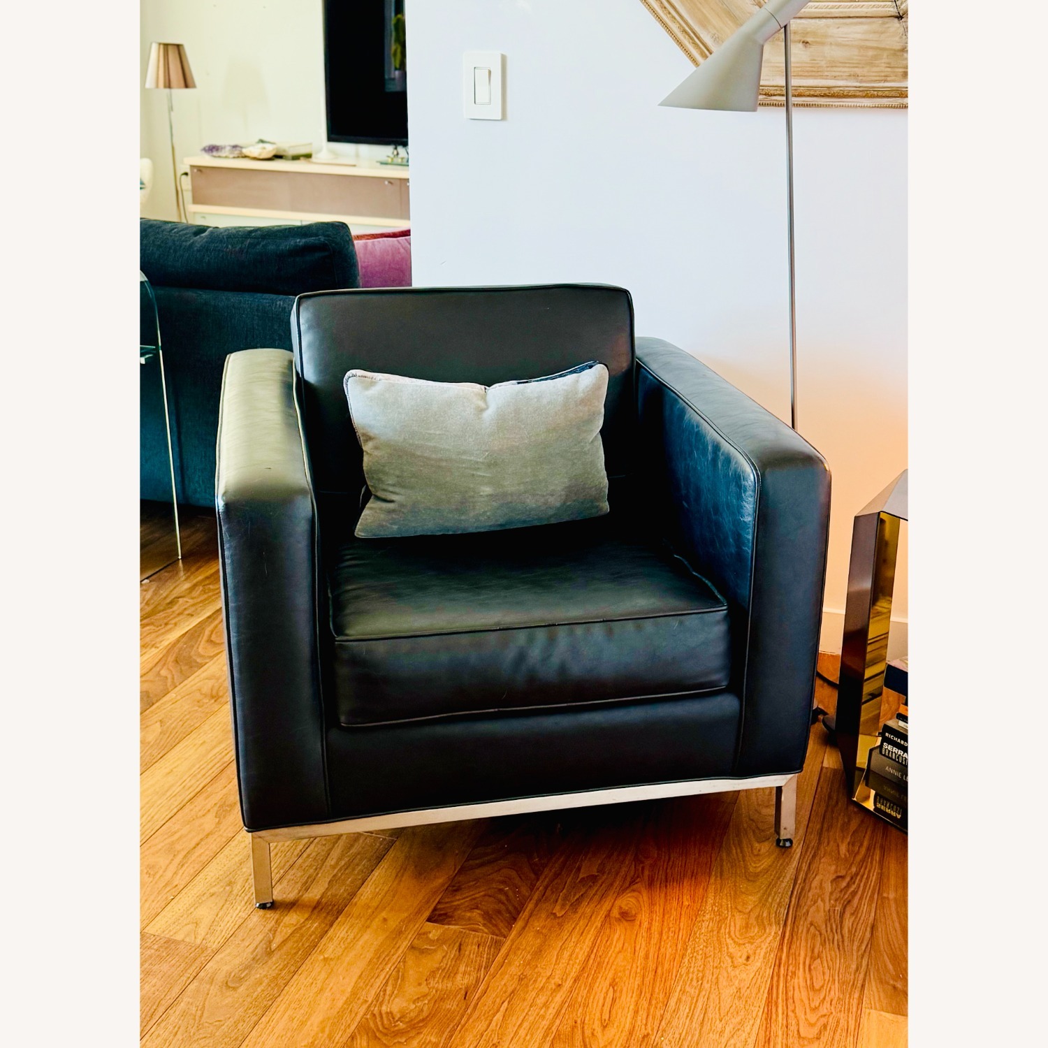 Gus Modern Breathable Leather Club Chair - image-1