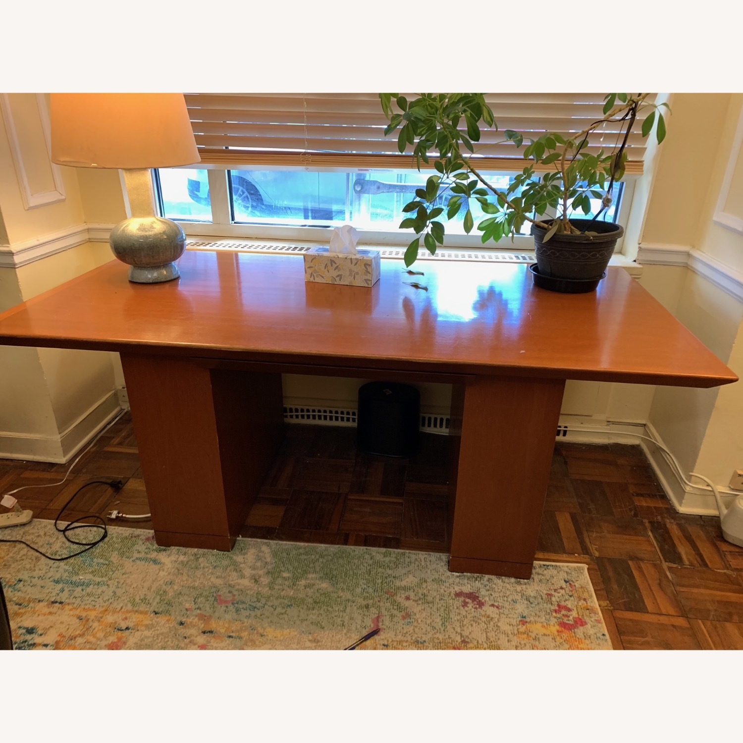 Mid-Century Modern Office Desk in Mahogany - image-3